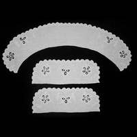 Воротник прямой белый с манжетами