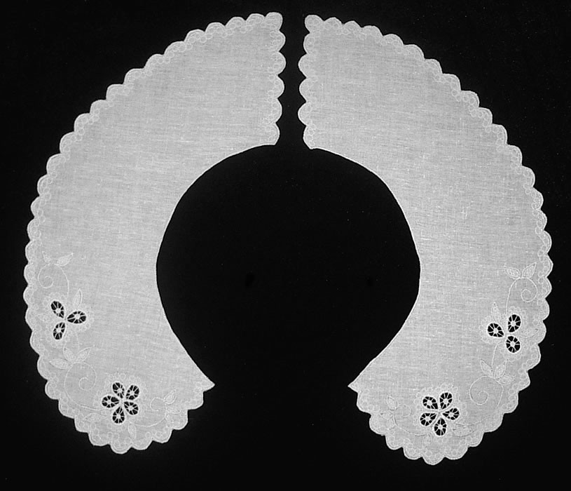 Воротник круглый белый из 2-х половинок