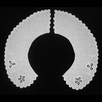 Воротник круглый белый из 2-х половинок