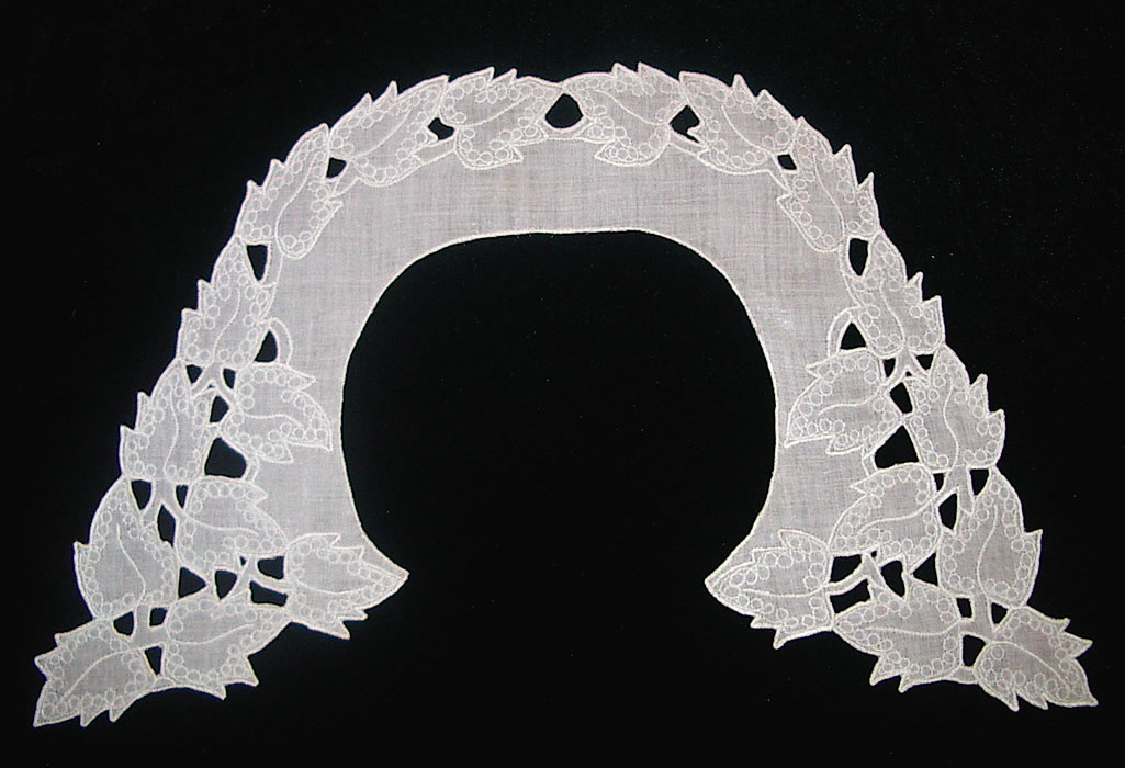 Воротник круглый белый