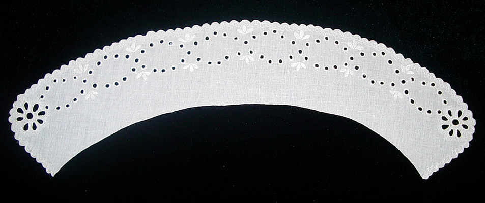 Воротник прямой белый