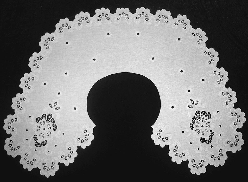 Воротник круглый белый