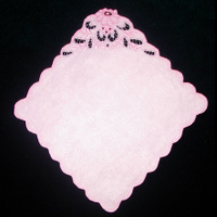 Носовой платок (розовый искусственный шелк)