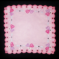 Носовой платок (розовый искусственный шелк)