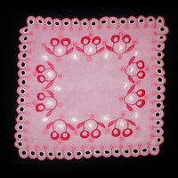 Носовой платок (розовый искусственный шелк)