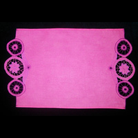 Салфетка прямоугольная темно-розовая