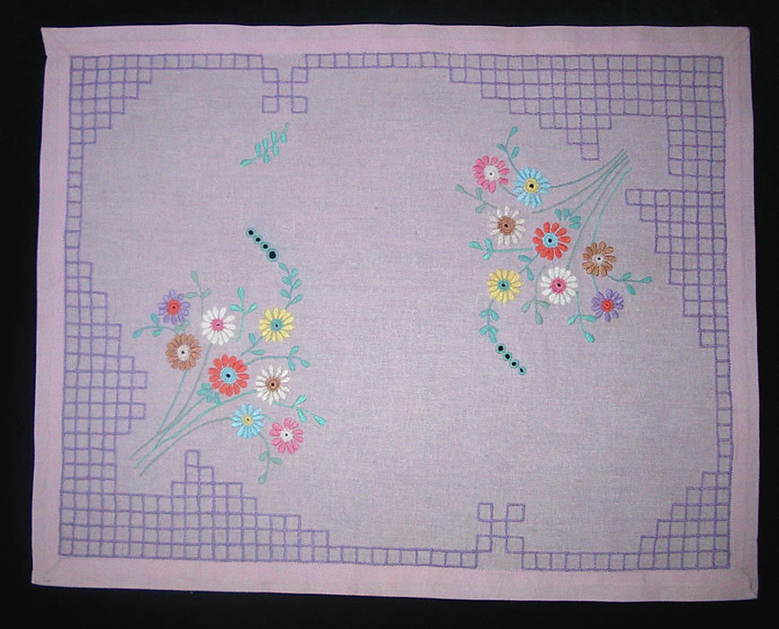 Салфетка прямоугольная светло-фиолетовая