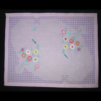 Салфетка прямоугольная светло-фиолетовая