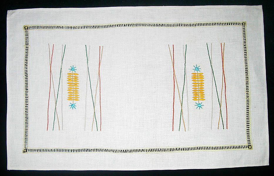 Салфетка прямоугольная кремовая