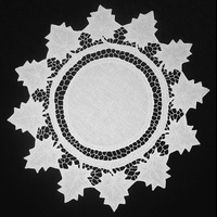 Салфетка круглая белая