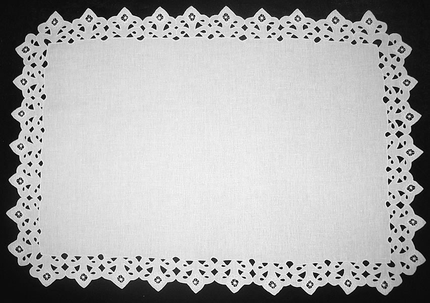 Салфетка прямоугольная белая