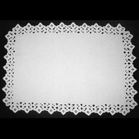 Салфетка прямоугольная белая