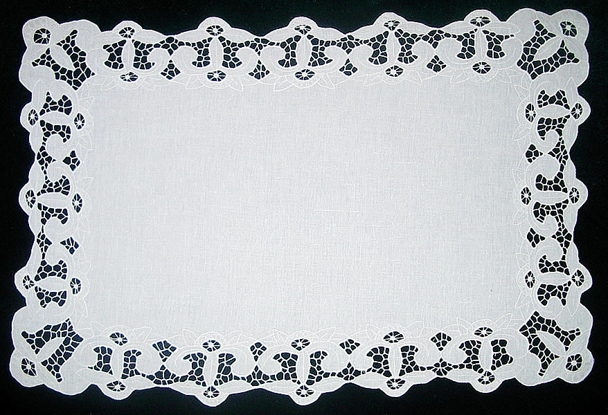 Салфетка прямоугольная белая