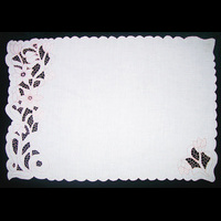 Салфетка прямоугольная бледно-розовая