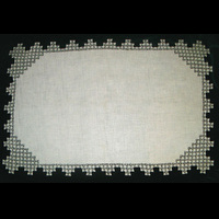 Большая салфетка из бортовой хб ткани из набора для столовых приборов