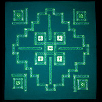 Наволочка зеленого цвета на подушку