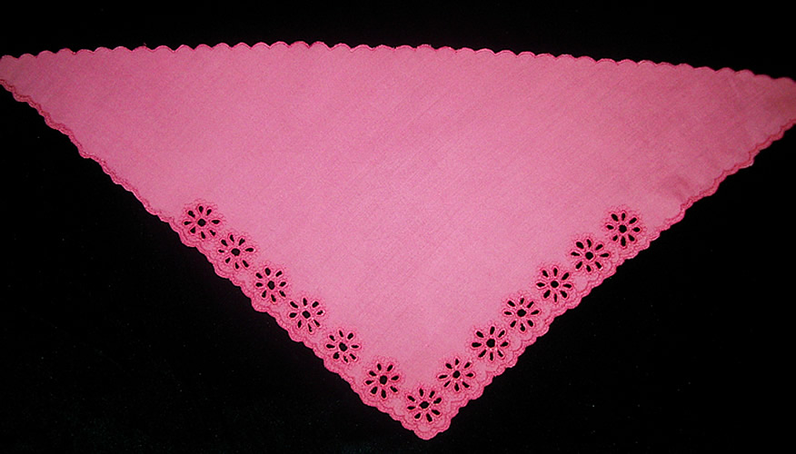 Платок на голову розового цвета