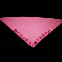 Платок на голову розового цвета