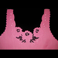 Передняя полочка детской майки розового цвета