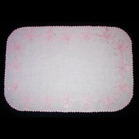 Салфетка прямоугольная бледно-розового цвета