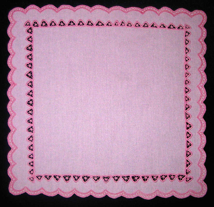 IMсалфетка квадратная розовая