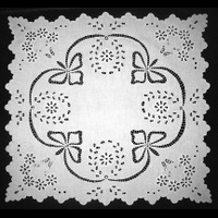 Салфетка квадратная белая