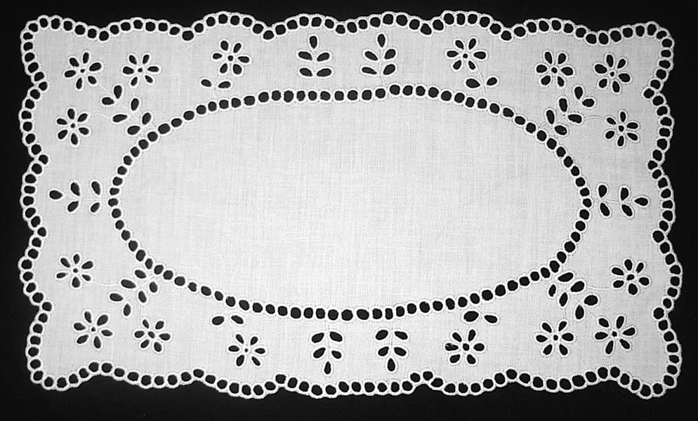 Салфетка прямоугольная белая