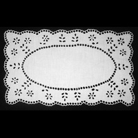 Салфетка прямоугольная белая