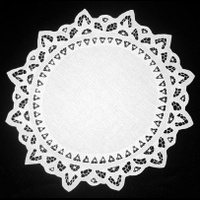 Салфетка круглая белая