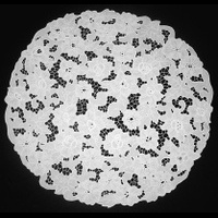 Салфетка круглая белая