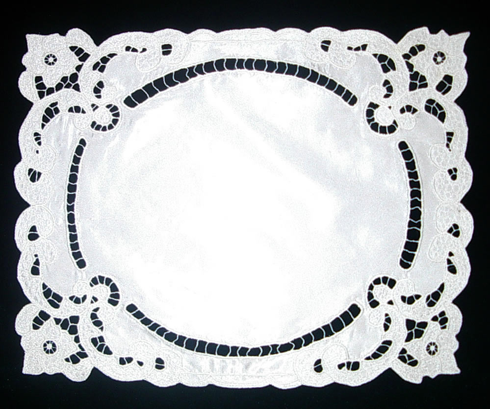 Салфетка прямоугольная белая