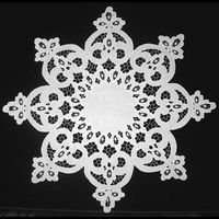 Салфетка восьмиугольная белая