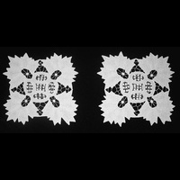 2 салфетки квадратные белые