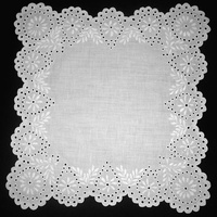 Салфетка квадратная белая