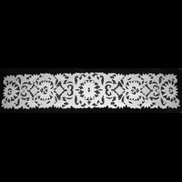 Дорожка на пианино прямоугольная белая