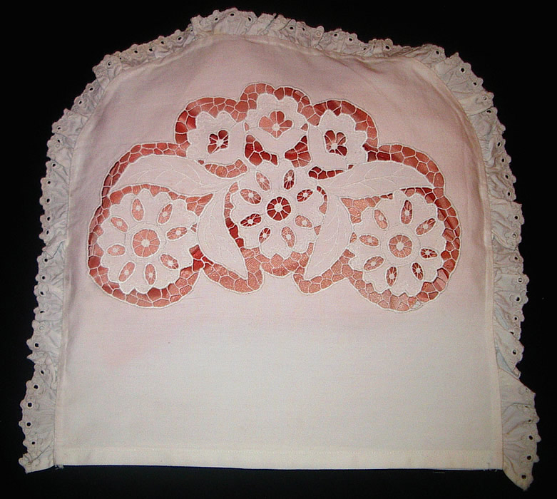 Наволочка белая на полуовальную подушку