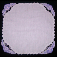 Салфетка квадратная светло-фиолетовая
