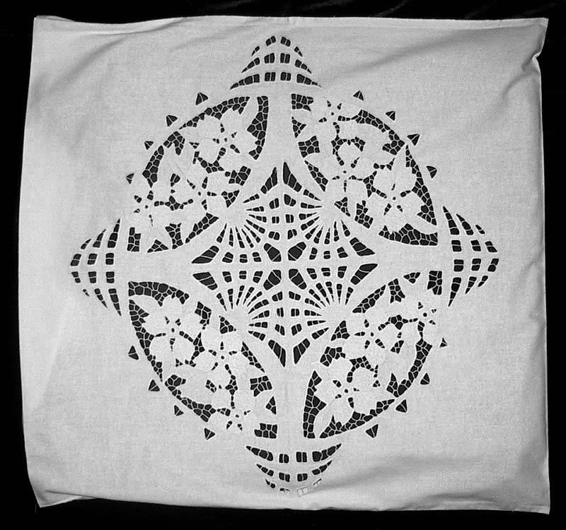 Наволочка белая на квадратную подушку