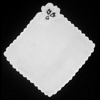 Носовой платок (белый искусственный шелк)