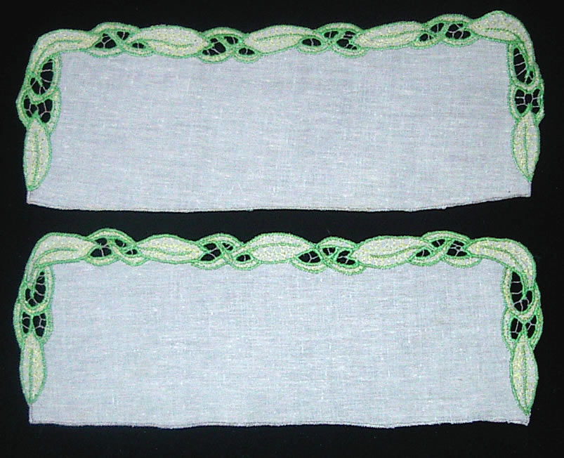 Манжеты к воротнику "Розовые колокольчики"