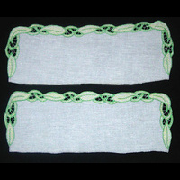 Манжеты к воротнику "Розовые колокольчики"