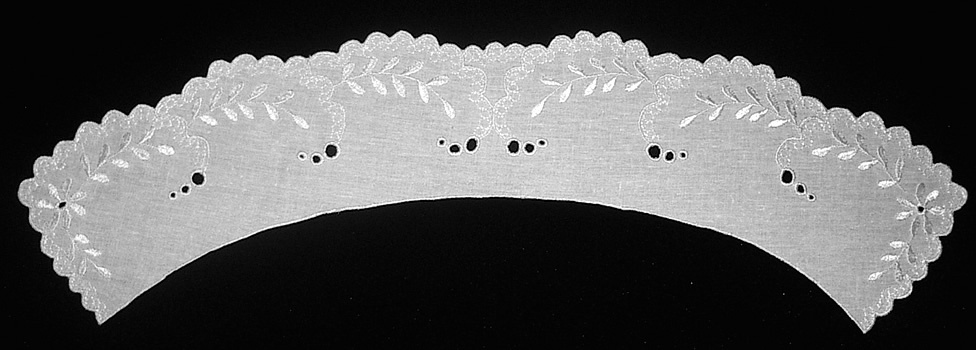 Воротник прямой белый