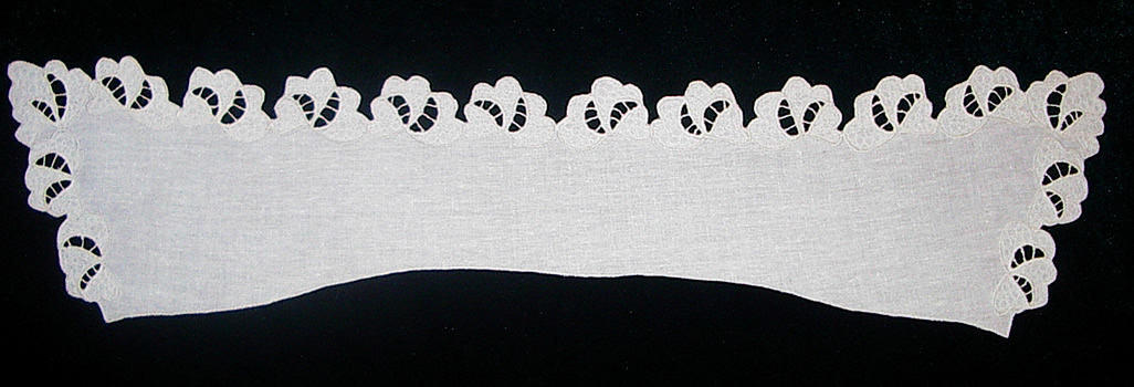 Воротник прямой белый