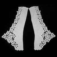 Воротник прямой белый из 2-х половинок