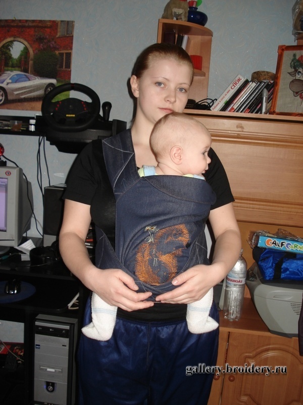 Машиная вышивка и шитье. Слинг