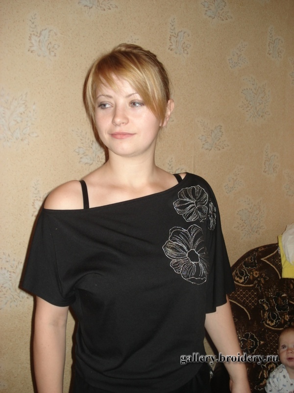 Вышивка на трикотаже