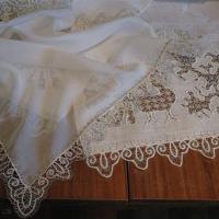 рушник( лен ) и платок( батист)