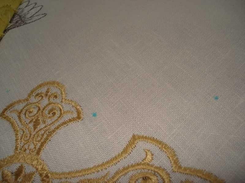 Крестильный комплект. Стыковка в машинной вышивке