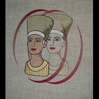 Машинная вышивка. Царица египетская