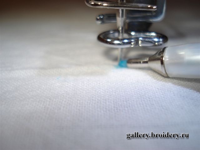 Крестильный комплект. Машинная вышивка. Как я стыкую